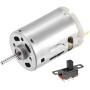 MECCANIXITY DC 12V 10000RPM Mini Magnetic Motor with 50V 0.5A 3 Pin 2 Position On/OFF SPDT Mini Slide Switch 5 Pcs