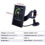 Electric Bike Display Ebike LCD Display 36V/43V/48V Waterproof Electric Bicycle Computer Speedometer Compatiable for BAFANG Mid Drive Motor BBS01 BBS02 BBSHD Hub Motor Display