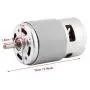 FTVOGUE Brushed Magnet DC Motor 12V 0.32A 150W 13000-15000RPM DC Motor Large Torque High Power for Electric Tools