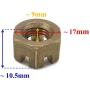 Boat Motor Propeller Prop Nut 369-64121-0 M 11-16147 16147 for Mercury Mercruiser Tohatsu Nissan Quicksilver Outboard 4-9.8HP 2/4-stroke Engine