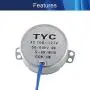 Jutagoss Synchronous Motor TYC-50 Single Flat Shaft Direction CW, 4 Watt AC 110V 5-6 RMP, 2 Pcs