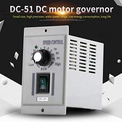 AC 110V to DC Motor Speed Controller, 400W Below DC 24V 36V 90V Motor Variable Adjustable Speed Regulator, Knob Stepless Speed & Current Protection