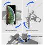 DS. DISTINCTIVE STYLE Aluminum Universal Bike Phone Mount for 31.8 mm Handlebar 360 Degree Rotatable Motorcycle Phone Holder Adjustable Cycling Phone Mount - Titanium
