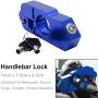 Motorcycle Locks Heavy Duty Anti Theft Adjustable Bike Handlebar Lock for Protection Universal ATV Alloy CNC Handle Throttle Grip Security Lock with 2 Keys,Motorcycle Lock
