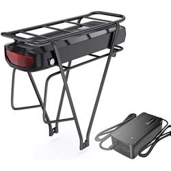 Accolmile Electric Bike Battery for Motor : Downtube Shark/Rear Rack / U004 Triangle Battery for 8fun Motor BBS01B BBS02B BBSHD BBS03, Lithium Battery for Ebike Conversion Kit 52V 48V 36V