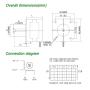 RTELLIGENT Nema 17 Stepper Motor Bipolar Step Motor 1.8 Deg 68Ncm with Built-in 30cm Cable for 3D Printer CNC Router