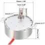 uxcell Synchronous Motor AC 12V 5-6RPM 50-60Hz CCW/CW 4W Turntable Gear Box for Microwave Oven