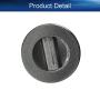 Heyiarbeit Carbon Brush Holder Caps 22mm O.D. 7mm Thickness Electric Motor Brush Cover Plastic Fitting Thread Black 6pcs