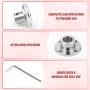 QCQIANG 5PCS 8mm Flange Coupling, Motor Shaft Coupler, Flanged Shaft Mount, for DIY Handmade Model