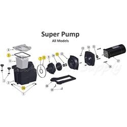 O-Ring Rebuild Repair Kit for Hayward Super Pump, used on all Models