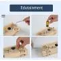 AKADA Screwdriver Board for Kids and Toddlers,Montessori Preschool Education Toy,Basic Skills Learning Toy for 3+ Years Old