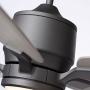 Luminance Kathy Ireland Home Ion Eco LED Ceiling Fan with DC Motor | Hanging Fixture with Dimmable Light Kit, Wall Control, and Downrod Mount | Customizable Size – Blades Sold Separately, Graphite