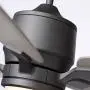 Luminance Kathy Ireland Home Ion Eco LED Ceiling Fan with DC Motor | Hanging Fixture with Dimmable Light Kit, Wall Control, and Downrod Mount | Customizable Size – Blades Sold Separately, Graphite
