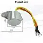 Outboard Rectifier 3 Wires Fits for 1980-2001 Johnson Evinrude 15 60 65 75 85 88 9.9 90 100 110 112 115 140 150 175 200 235 HP, Voltage Marine Regulator Replace OE 18-5708 583408 582399 580795 581603