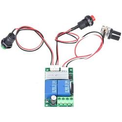 Fafeicy PWM DC Motor Speed Regulator, DC 6~24V CW CCW Rotation Switch Controller Lockless Switch