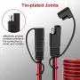 Câble d'extension SAE 16AWG PAEKQ 10FT avec rupture rapide, connecteur rapide, harnais de câbles robuste pour automobiles, marines, motos, voitures, camping-car (10 pieds) Câble d'extension SAE 16AWG PAEKQ 10FT avec rupture rapide, connecteur rapide, harnais de câbles robuste pour automobiles, marines, motos, voitures, camping-car (10 pieds)