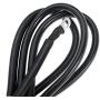 2 AWG Battery Cable 2AWG Gauge Battery Inverter Cables with 3/8 in Lugs Pure Copper Power Inverter Wire Set for Solar Marine Boat RV Car Motorcycle 2pcs (7FT)