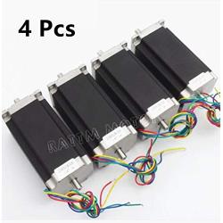 4 Axis Stepper Motor Nema 23 Dual Shaft 425oz-in 112mm+CW5045 Driver 4.5A 256 Microstep+5 Axis Breakut Board+400W 36V Power Supply CNC Controller Kit for CNC Router Engraver Milling Machine