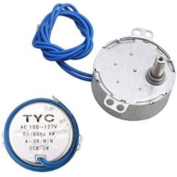 Mxfans 49mm Dia CW/CCW Direction Flat Shank Synchronous Motor 4-5RPM 6KGF.cm