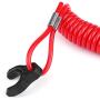 Boat Outboard Switch 2 PCS Engine Motor Lanyard Kill Urgent Stop Button, Safety Connector Cord Compatible Compatible for Mercury Tohatsu Common Engine(B 2PCS)
