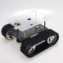 Premium Smart Metal Robot Chassis Kit Tank Tracked Car Platform with DC Motor for Arduino Raspberry Pie MicroBit Remote Control, T101 2-Layers DIY Robotic Part ROS AI STEAM Projects Education RC Toy