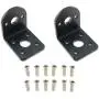 E-outstanding 2 Pcs DC Gear Motor Bracket Fixed Mounting Holder with 20 Round Head Screws Right Angle Gear Reduction Motor Holder L-Shape Fixed Seat, 25mm E-outstanding 2 Pcs DC Gear Motor Bracket Fixed Mounting Holder with 20 Round Head Screws Right Angle Gear Reduction Motor Holder L-Shape Fixed Seat, 25mm