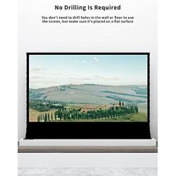 VIVIDSTORM-Screen Projector S 72 inch Motor Rollable Foldaway Portable Screen with White Cinema PVC, 4k 3D HD Gaming/Office Room,Compatible with Standard Projector,VWSDSTW72H