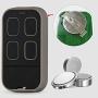 XIHADA Universal Garage Door Remote with Clip Universal Garage Door Opener Remote Universal Gate Remote Control Homelink Remote with Clip (Black with Brown )