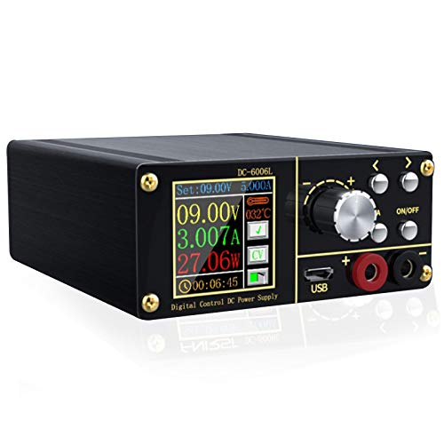 Alimentation Mini CNC Ajustable Programmable en Courant Constant et Tension avec Écran TFT Couleur 1,44 pouces Portable à Mains Portables PD 80W 60V 6A Alimentation Mini CNC Ajustable Programmable en Courant Constant et Tension avec Écran TFT Couleur 1,44 pouces Portable à Mains Portables PD 80W 60V 6A