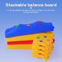 MOCUTEEN Kids Balance Beam Toddler Stepping Stones Max Load 220LBS Non-Slip Textured Surface & Rubber Pads Bottom Promote Agility Coordination Five Star Pattern
