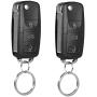 Universal Car Door Lock 4PCS,Geevorks 12V Door Lock Actuator Keyless Entry System with 2 Remote Controller (Remote 50-80m),Central Control Locking Kit with Trunk Release Button