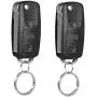 Universal Car Door Lock 4PCS,Geevorks 12V Door Lock Actuator Keyless Entry System with 2 Remote Controller (Remote 50-80m),Central Control Locking Kit with Trunk Release Button