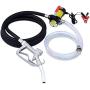 Orion Motor Tech Diesel Transfer Pump, 12 Volt Fuel Transfer Pump with Nozzle Hoses for Diesel, Kerosene, Machine, Transformer Oil, Self Priming Fuel Pump DC Electric Diesel Fuel Transfer Pump Kit