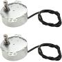 Fielect 2Pcs Synchronous Motor AC 220V 30-36RPM Turntable Motor CW/CCW Direction 4W TYC-50 Horizontal Hole Shaft