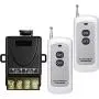 YETOR Remote Control Switch,DC 12V/24V/48V/72V/ 40A Relay Wireless Remote Switch with 984FT Long Rage for Anti-Theft Alarms, Security Systems Roller Lind Door,Gate Barriers(12V Switch)