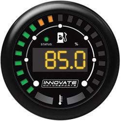 Innovate Motorsports 3904 MTX-D Dual Gauge Kit -Ethanol/Fuel Temp, 1 Pack, Black/White, 52mm