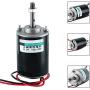 YaeGarden DC 24V Permanent Magnet DC Motor Electric Gear Motor Micro Speed Reduction Geared Motor High Speed CW/CCW For DIY Generator (30W 6000RPM)