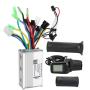 Motor Brushless Controller for Scooter Electric Bike E-Bike, 36V-48V 250W/350W Electric Bicycle DC Motor Controller with LCD Display, Auto Voltage Recognition