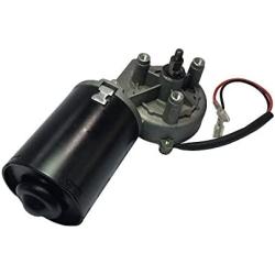 BEMONOC High Torque 24V DC Electric Reversible Gear Motor 50 RPM Right Angle Thread Shaft for Volume Gate Garage Door