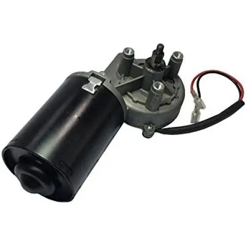 BEMONOC High Torque 24V DC Electric Reversible Gear Motor 50 RPM Right Angle Thread Shaft for Volume Gate Garage Door