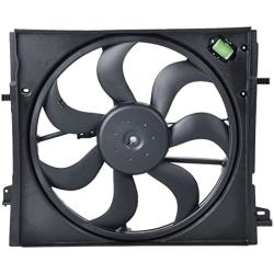Radiator Cooling Fan Assembly Compatible with Nissan Rogue Sport 2017 2018 2019 2.0L # 214816MA0A