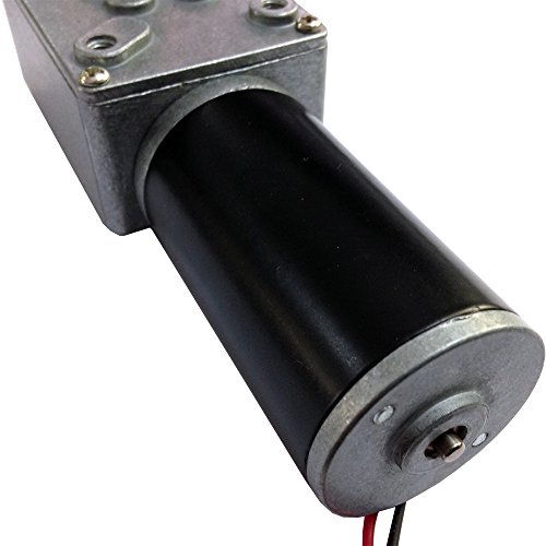 Tsinymotor 12vdc High-torque DC Electric Worm Gear Motor with Gearbox (12V-35RPM/MIN)