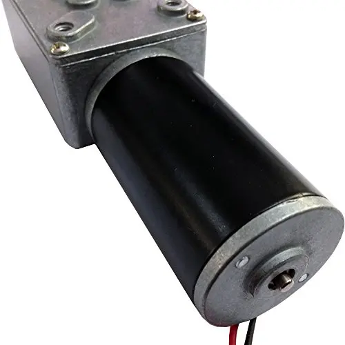 Tsinymotor 12vdc High-torque DC Electric Worm Gear Motor with Gearbox (12V-35RPM/MIN)