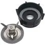 Remplacement de la lame de broyeur 4961 pour blender, avec bouchon de fond de jarre et 2 joints d'étanchéité en caoutchouc, compatible avec les blenders Oster Classic et Oster Osterizer. Remplacement de la lame de broyeur 4961 pour blender, avec bouchon de fond de jarre et 2 joints d'étanchéité en caoutchouc, compatible avec les blenders Oster Classic et Oster Osterizer.