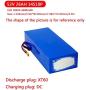 Jieoto 52V Ebike Battery 26Ah 30Ah Lithium-ion Battery Pack Waterproof E-Scooter/Electric Tricycles/Golf Cart/Mountain Bike Replacement Battery Fit for 1500W 1200W 1000W 750W 500W Motor