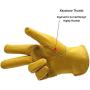 leather work gloves, with adjustable wrist, for yard work, gardening, farm, warehouse, construction, motorcycle, men & women