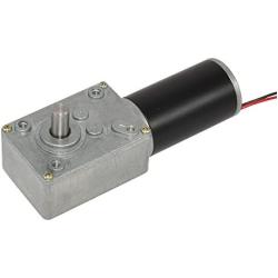 Electrical Motor 12V Reversible 27RPM PMDC Worm Geared Motor with Metal Gear Reducer Gearbox