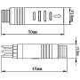 9 Pin 60cm Electric Bicycle Female Motor Cable Ebike Motor Adapter with Hall Sensor Connector Ebike Conversion Parts