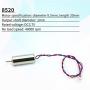 DaFuRui 8 Pack 8520 Motor 8.5x20mm Coreless Brushed Motor 3.7V 53000Rpm Mini DC Motors