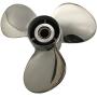 ARKDOZA 3 Balde SS Prop 30-70HP RH Rubber Hub 13 Spline Tooth Stainless Steel Propeller for Mercury Outboards